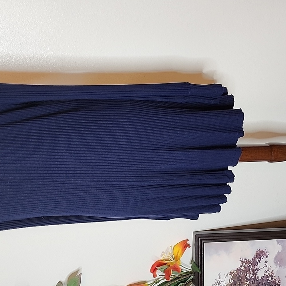 We the Free Navy Mini Dress Long Sleeve Bohemian Comfy Free People Spring Gypsy - Picture 7 of 11